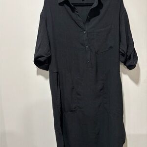 Max Studio Black Pull over dress with 3/4 sleeve